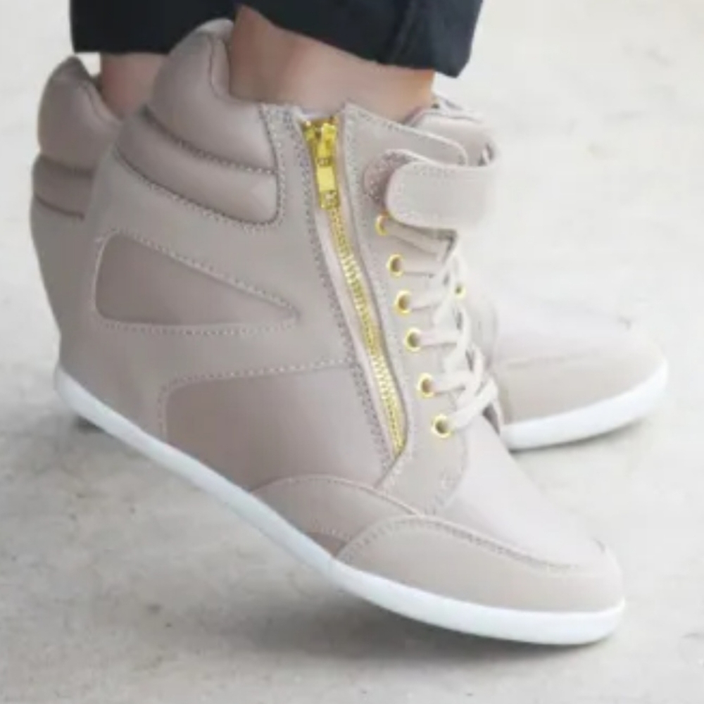Thalia Sodi Women's High Top Wedges Sneaker Platform Boots Shoes Size 8